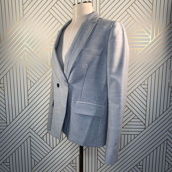 Gerard Darel Gray Wool Double Breasted Blazer - Picture 4 of 11
